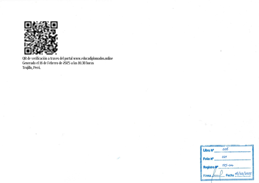 Diploma Reverso